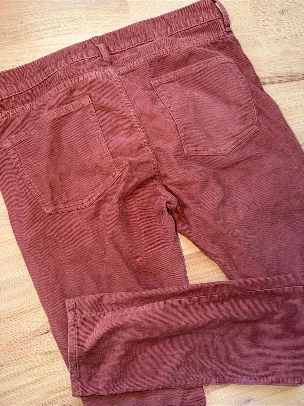 J. Crew Men's Style 250 Corduroy Pants in Rust Red Waist 34 x Length 34